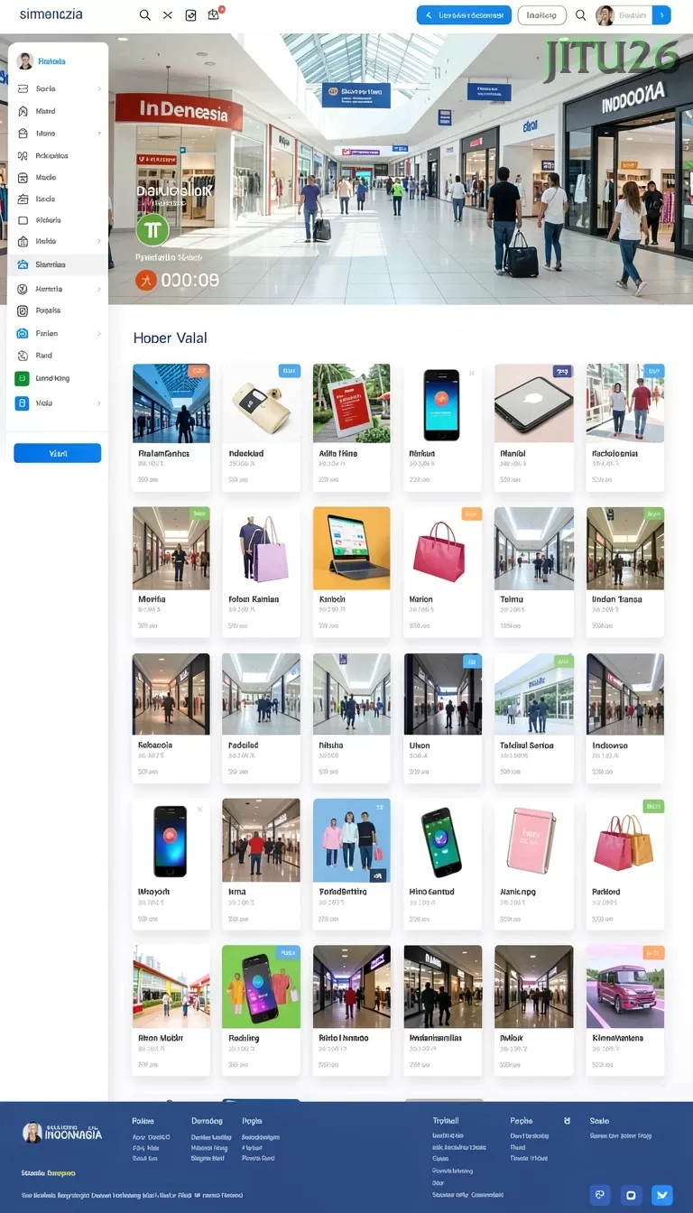 Cuplikan layar MPO999 — menu navigasi